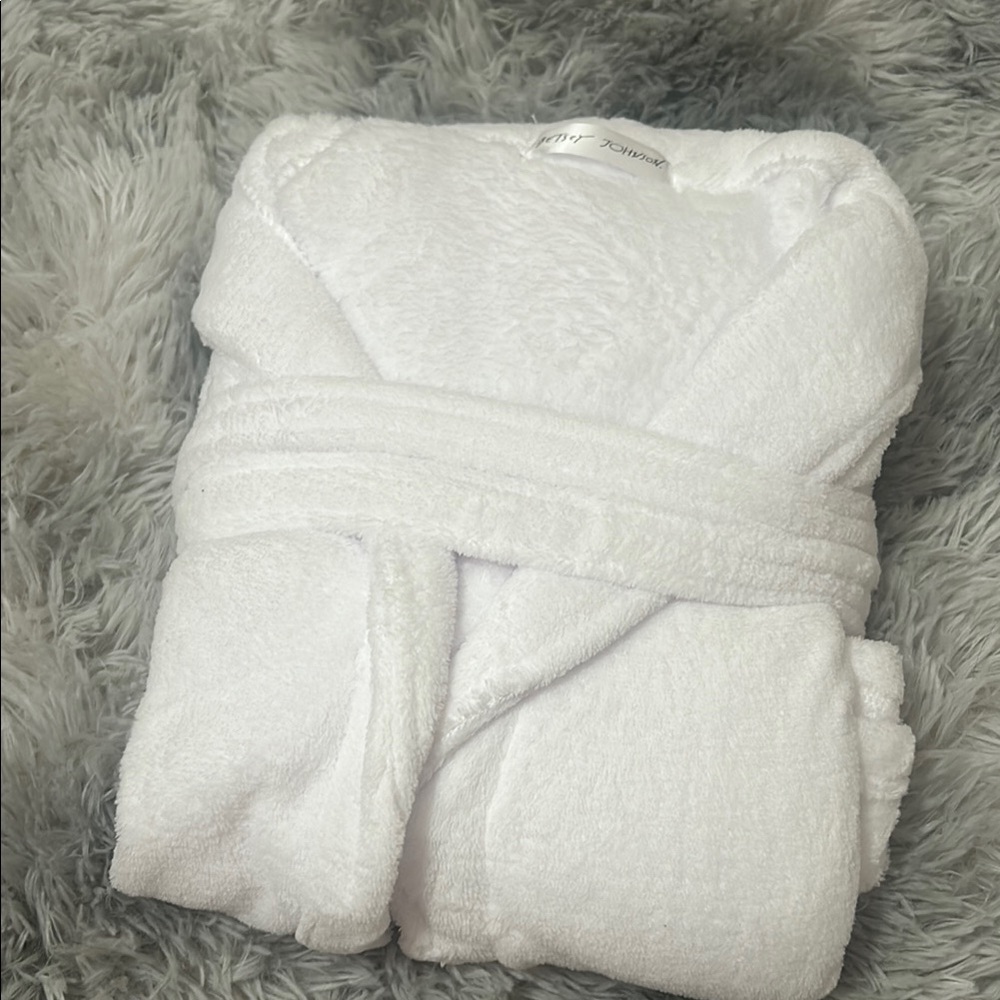 White Plush Bathrobe